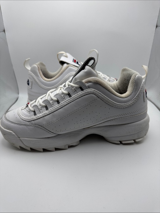 Fila Shoes Mens 9 Disruptor II Sneaker White Lace Up Low Top Comfort